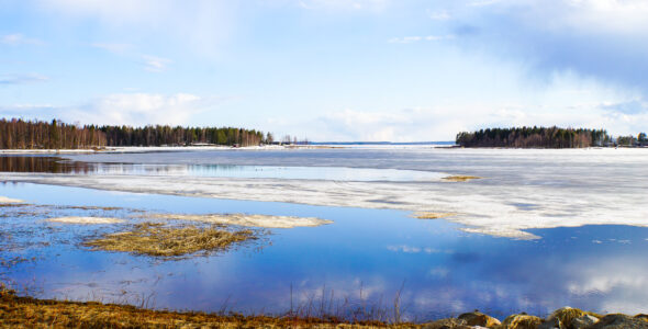 Isen smälter i Norrbotten